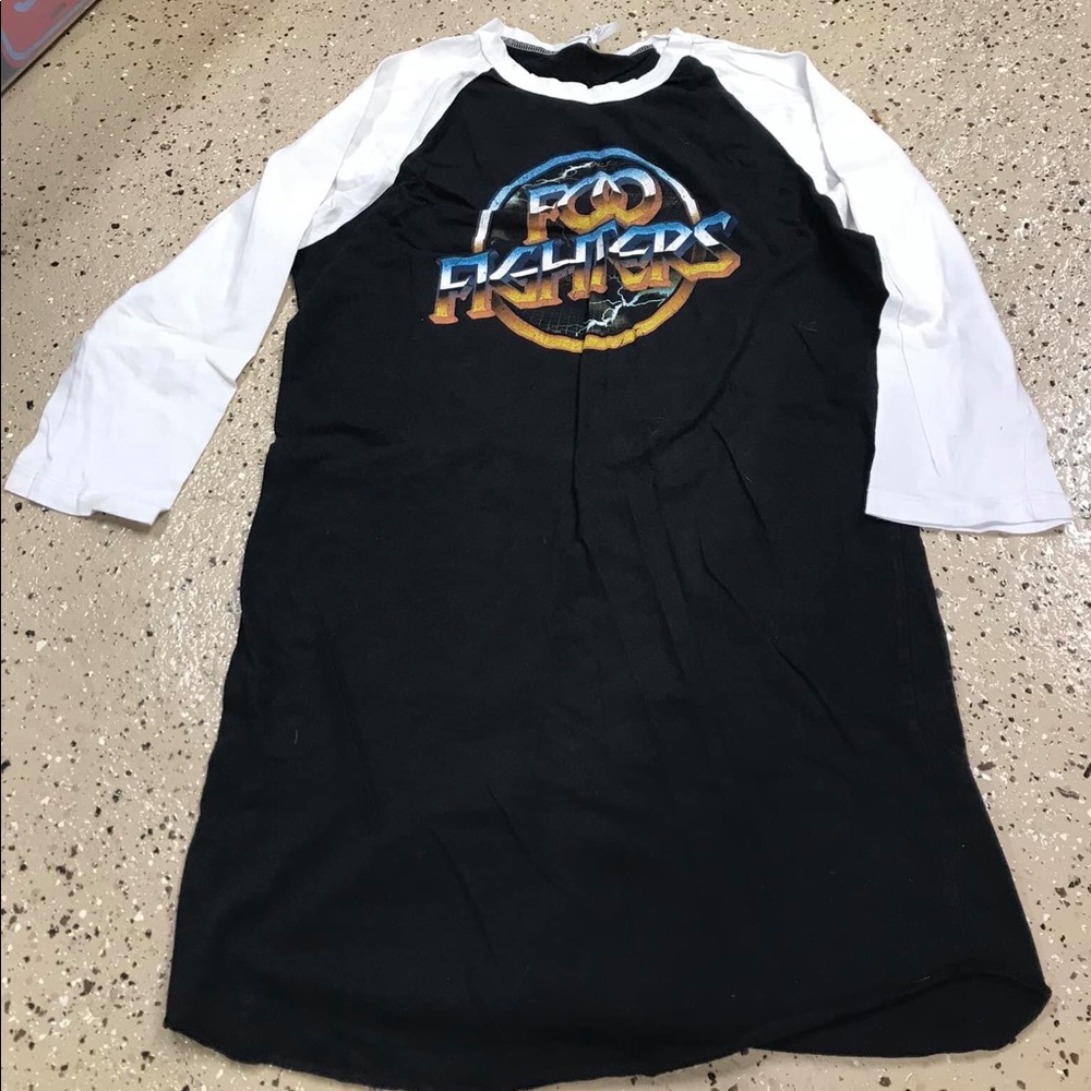 Foo fighters 3/4 length sleeve shirt